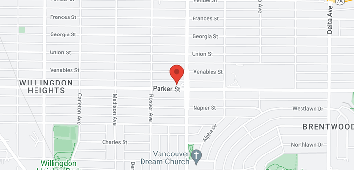map of 4475 PARKER STREET